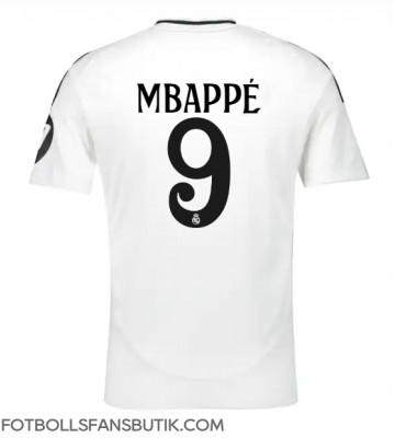 Real Madrid Kylian Mbappe #9 Replika Hemmatröja 2024-25 Kortärmad